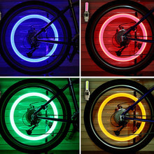Load image into Gallery viewer, Bicycle LED Light Tire Valve Cap Flash
